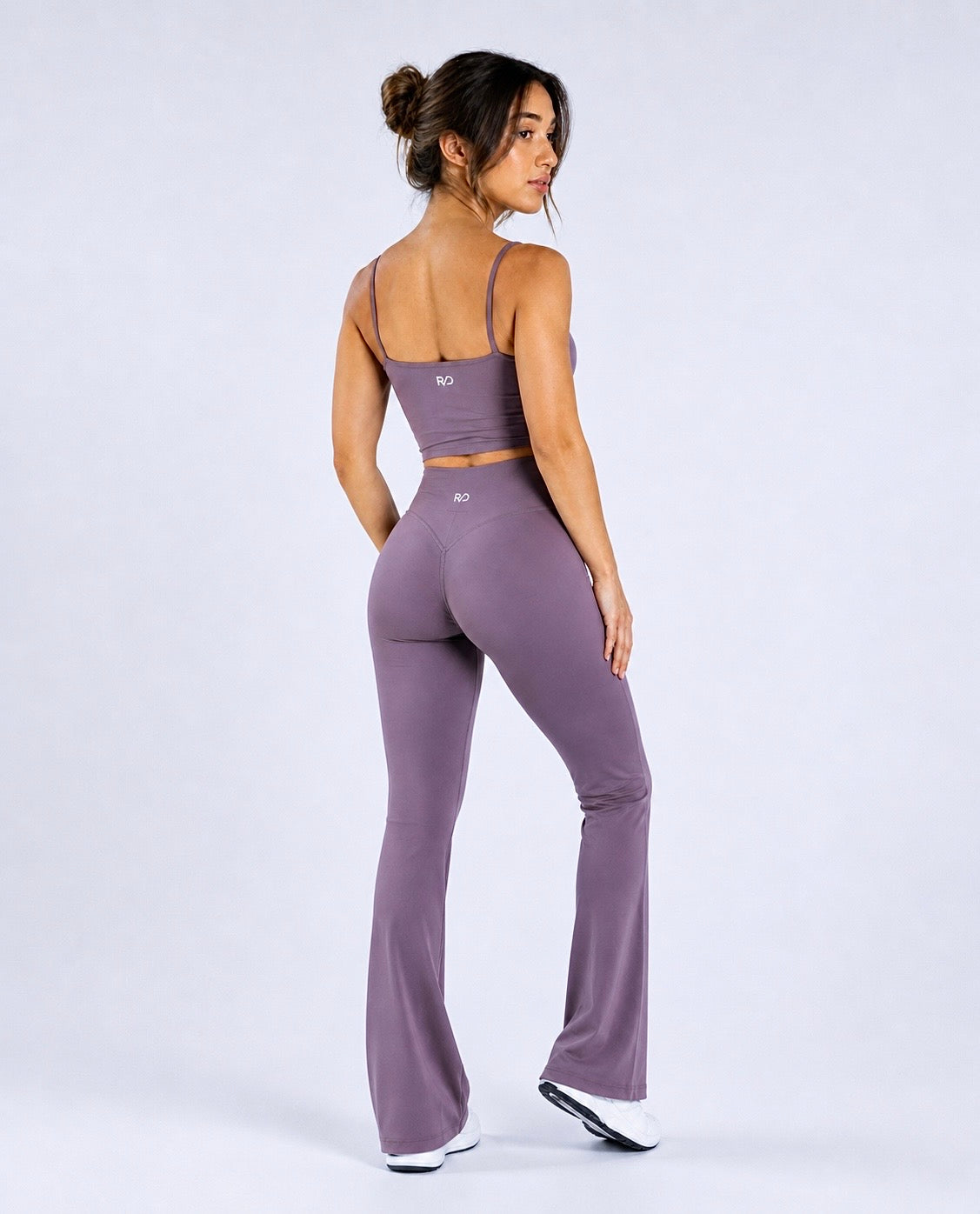 SoftCore Strappy Crop Top - Mauve