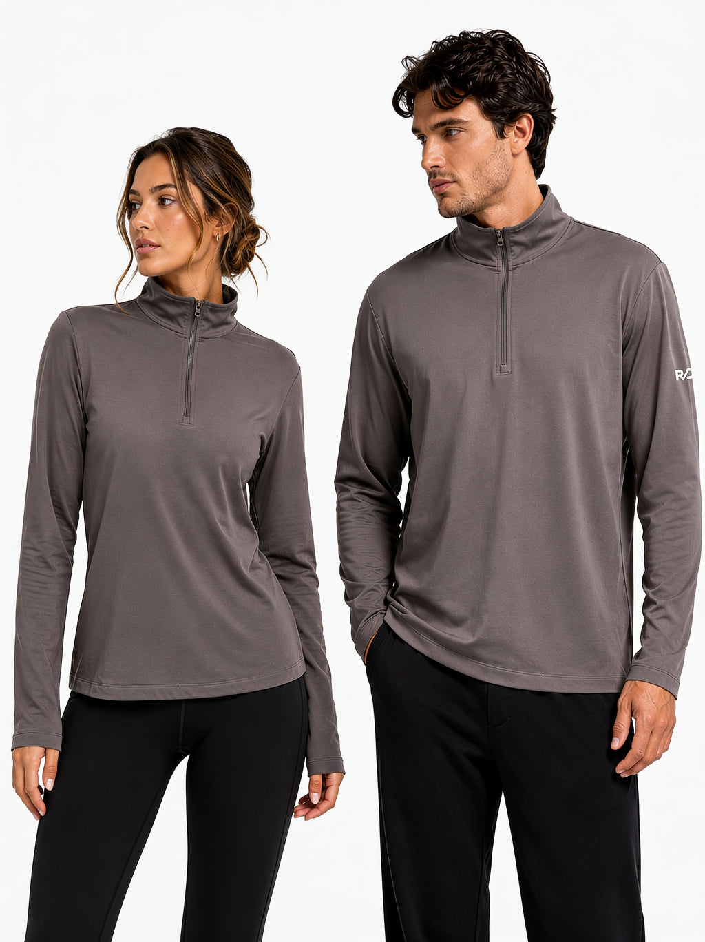 1/4 Zip Long Sleeve - Stone