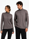 1/4 Zip Long Sleeve - Stone